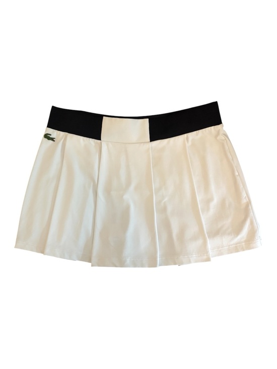 Lacoste Dresses & Skirts - Lacoste White Pleated Tennis Skirt with Black Waist Panel